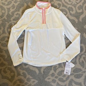 Girls Size M Pullover with half zipper New with tags